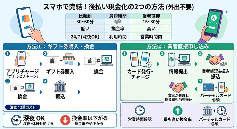 後払い現金化 流れ