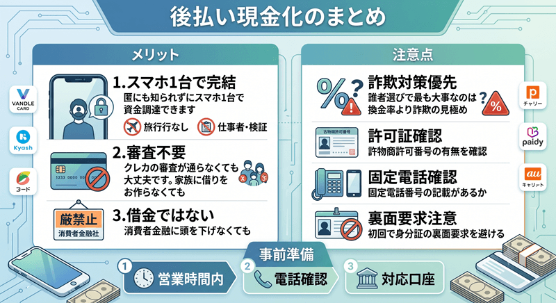 後払い現金化まとめ