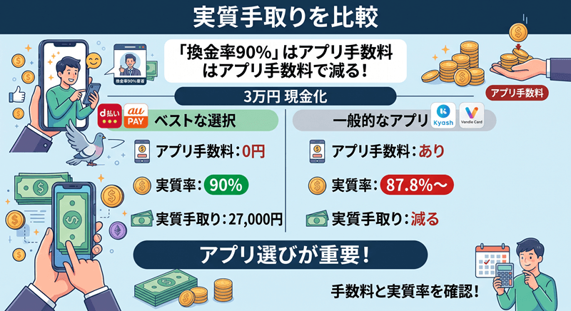 後払い現金化 手取り